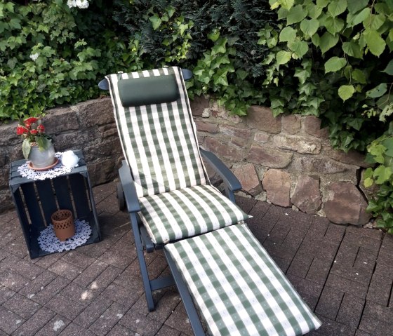 Liege auf der Terrasse Liege auf der Terrasse