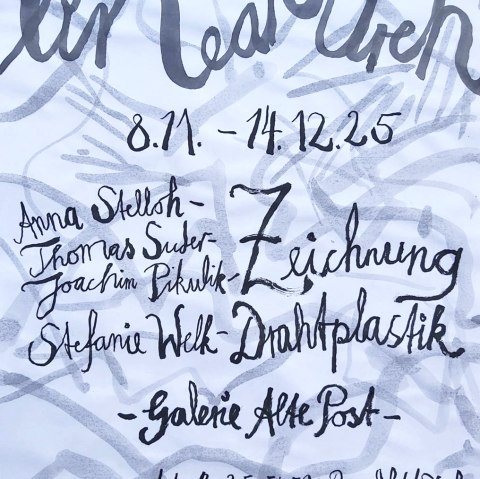 Plakat lineatouren, © Mechthild Waxweiler Plakat lineatouren, © Mechthild Waxweiler