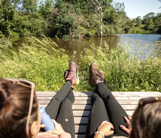 Relaxed rest at Mußeplatz, fishing pond on Richelberg, stream path, © Eifel Tourismus GmbH, Dominik Ketz Relaxed rest at Mußeplatz, fishing pond on Richelberg, stream path, © Eifel Tourismus GmbH, Dominik Ketz