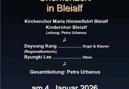 Plakat Weihnachtsklänge, © Kirchenchor Bleialf, Gudrun Reusch Plakat Weihnachtsklänge, © Kirchenchor Bleialf, Gudrun Reusch