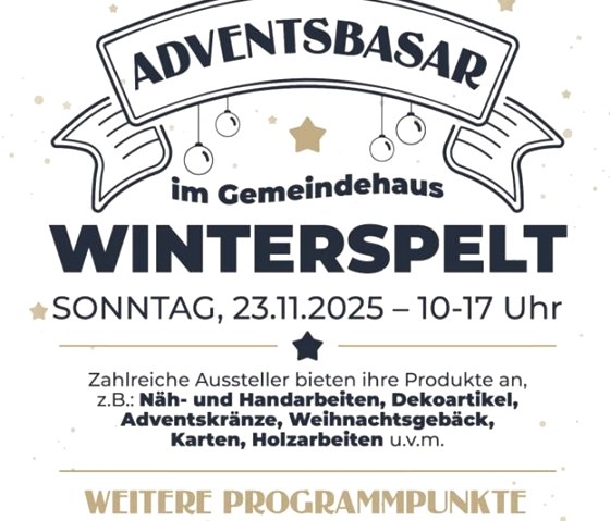 Adventsbasar, © Ortsgemeinde Winterspelt