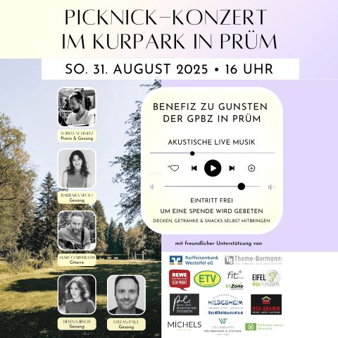 Picknick-Konzert im Kurpark 2025, © Barbara Maria Spoo
