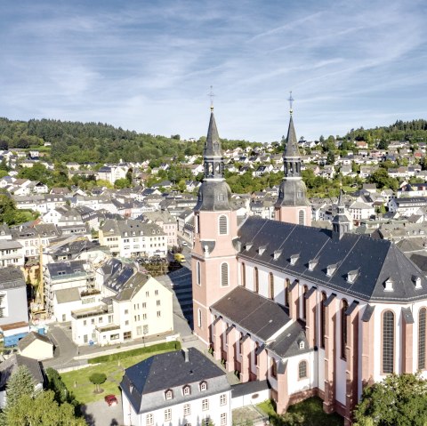 View of Prüm with St. Salvator Basilica, © Eifel Tourismus GmbH
