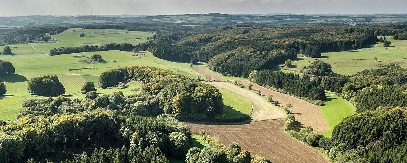 Panorama-Waldbild Prümer Land, © Tourist-Information Prüm/Naturpark Nordeife