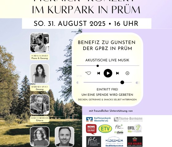 Picknick-Konzert im Kurpark 2025, © Barbara Maria Spoo