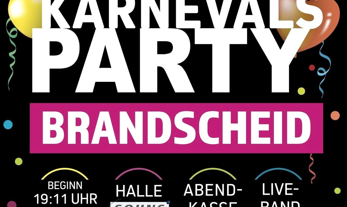 Plakat Karnevalsparty, &copy; KG Schneifelnarren