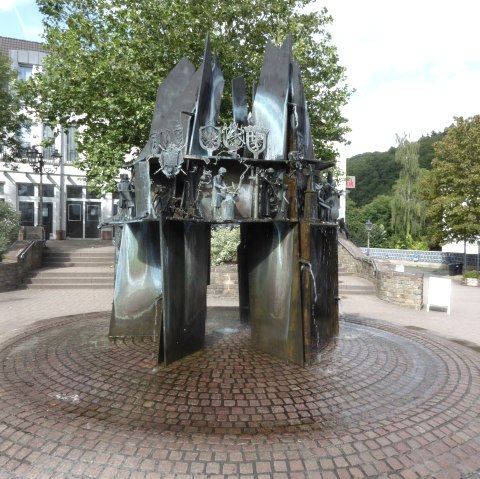 Brunnen am Teichplatz, Pr&uuml;m, &copy; Tourist-Information Pr&uuml;mer Land