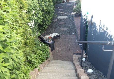 Treppe zum Wohnungseingang